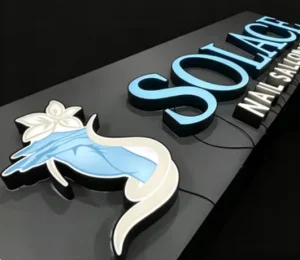 Custom Outdoor Channel Letter Sign LED Premium Acrylic LED Letters Custom 3D Illuminated Channel Sign With CE RoHS
