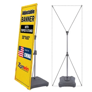 Custom Outdoor Design X Stand Banner with Water Base