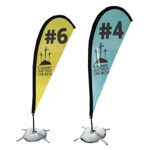 Custom Outdoor Display Advertising Promotional Beach Flags