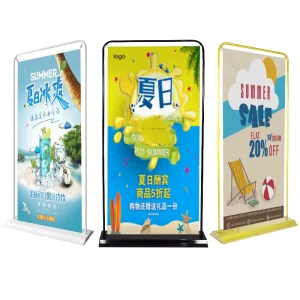Custom Outdoor Door Shape Stand Display Banner Stand for Advertising or Events