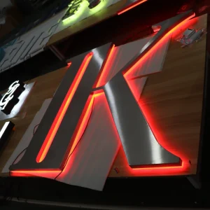 Custom Outdoor LED Sign 3D Channel Letters Metal Acrylic Business Logo Sign for Restaurant and Coffee Shop