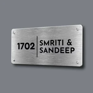 Custom Outdoor Metal Road Traffic Sign Plate Numbers House Number Sublimation Sheet Metal Fabrication Blank Metal Sign