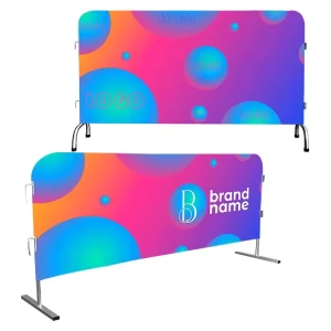 Custom Outdoor Premium Mesh Cloth Obstacle Barrier Cover Custom Logo Printed Barrier Mesh Banner