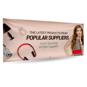 Custom Outdoor Promotional Banner PVC Vinyl 10oz Portable Waterproof Reusable Printed Banner