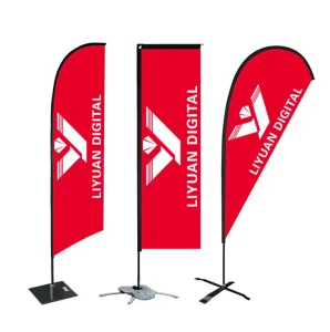 Custom Outdoor UV Digital Printing Beach Flag Manufacturer’s Flag Automotive Agriculture Promotional Exhibition Made