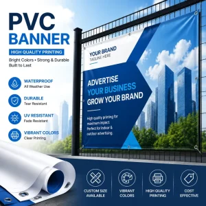 Custom Outdoor Wall Advertising PVC Vinyl Signs Banner Printing PVC Vinyl Mesh Flex Banner