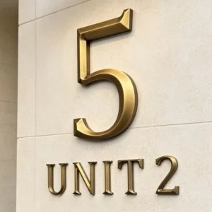 Custom Outdoor Waterproof Durable 3D Solid Stainless Steel Letters and Numbers