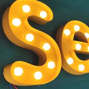 Custom Outroom Shining Sign 3D LED Marquee Letters with Neon for Bar Party Business Outdoor Use