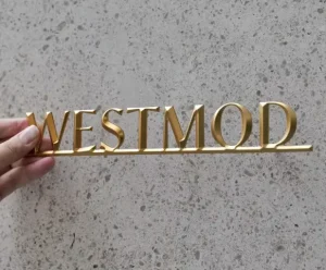 Custom PVC Embossed Letters 3D Spherical Pointed Letters for House Number Signs