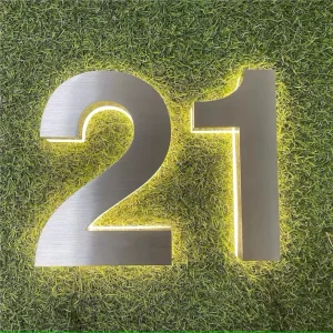 Custom PVC Glass LED Letter Signs Commercial Front Outdoor Small Shop Signs LED Letter Signs