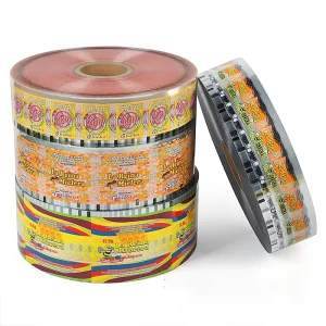 Custom Packaging Aluminum Foil Roll BOPP PET Film Roll Popsicle Snack Packaging Plastic Film Roll Automatic Packaging Roll Film