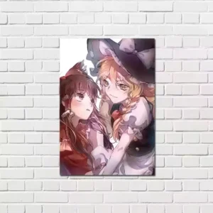 Custom Pattern Anime Digital Printed Square Paper Wall Scroll Poster Waterproof UV Resistant Eco-Friendly Lightweight Hanging