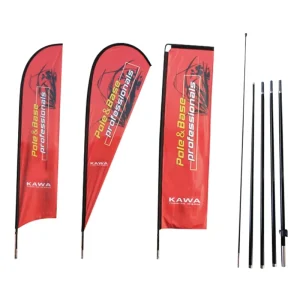 Custom Pennant Flag Fast Delivery Flying Beach Flag Wind Feather Full Fiberglass Flag Pole Promotional Advertising