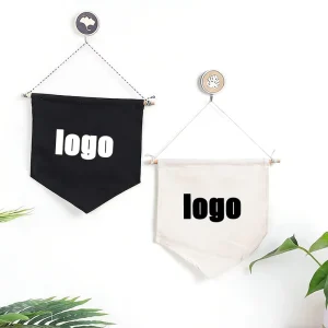 Custom Pennant Style Flags High Quality Low Price Heat Transfer Digital Printing Canvas Banner Customized Wall Hanging Decor