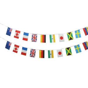 Custom Pennants Polyester Bunting Banner Sports Events Birthday Party Advertising Hanging String Flags