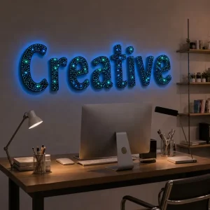 Custom Perforated 3D Channel Letters LED Illuminated Signs Outdoor Business Sign for Wedding Party Beauty Salon Jewelry Store