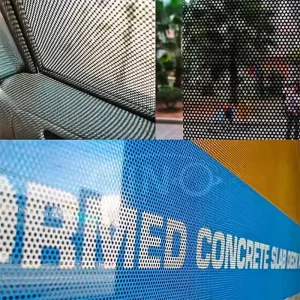 Custom Perforated Glass Window Film Self Adhesive PVC One Way Vision Sticker Factory Printed Poster Removable One Way Vision