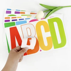 Custom Personalized Logo Adhesive Sticker Vinyl PVC Letter Die Cut Stickers for Promotion