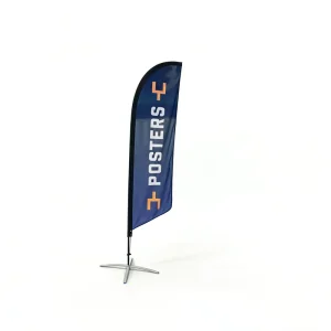 Custom Personalized Polyester Pennant Flags Banners Waterproof Durable Outdoor Promotional Feather Flags with Display Stands