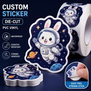 Custom Personalized Stickers Roll Matte Finish Product Packaging Labels Self Adhesive Vinyl Stickers for Bottles