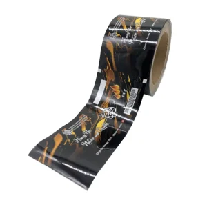 Custom Plastic Aluminum Foil Laminated Honey Stick Wrapper Automatic Sachet Packaging Roll Film
