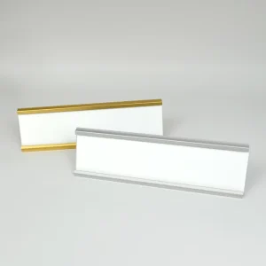 Custom Plate Blank Metal Name Printing Aluminum Metal Name Badge Holders Sublimation Metal Office Desk Name Display Plate