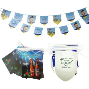 Custom Polyester Bunting Flag Outdoor And Indoor Activity Decorations Safety Flags Bunting