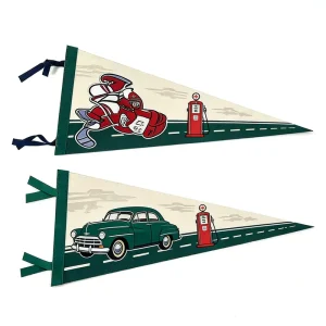 Custom Polyester Felt Hanging Pennant Thermal Sublimation Ready Durable Reusable Custom Advertising Decor Free Design