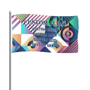 Custom Polyester Flag Banner Fabric Custom Logo Football Flag