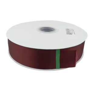 Custom Polyester Satin Gift Ribbon Decoration Cotton Gift Wrapping Silk Satin Brand Logo Ribbon Roll for Garment Wedding