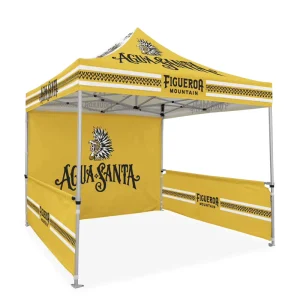Custom Pop Up Canopy Tent 10×10 10×20 50mm Hexagonal Aluminum Frame Sublimation Printed Advertising Tent for Outdoor Promotion
