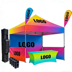 Custom Pop up Folding Waterproof Advertising Tents for Indoor Outdoor Events with Custom Logo Print