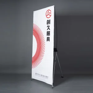 Custom Portable Advertising Digital Printed Durable X Banner Stand Heavy Duty 2 Feet X 5 Feet X Frame Banner Stand with Roof