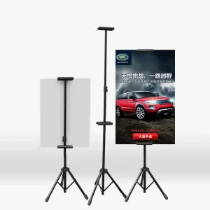 Custom Portable Advertising Tripod KT Poster Board Stand Vertical A2 Outdoor Banner Stand Detachable Exhibition Display Racks