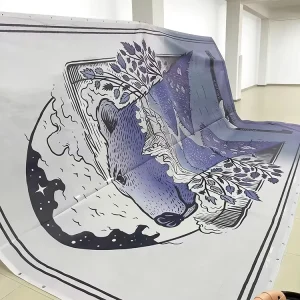 Custom Portable Fabric Polyester Mesh Banner with Digital UV Printing Waterproof & Weather Resistant Lightweight Custom Shape