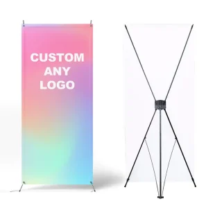 Custom Portable PVC for X Banner Stand Promotional Flags Banners for Advertising Exhibition Display