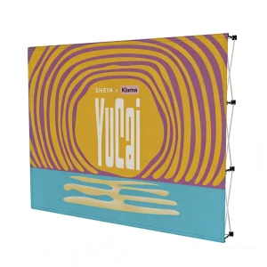 Custom Portable Pop up Backdrop Banner Stand Dye Sublimation Aluminum Fabric Display 10ft 8ft for Event Promotion Trade Shows