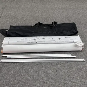 Custom Portable Roll Up Banner Aluminum Frame Decorative Poster Custom Logo Design CMYK Digital Printing Lightweight