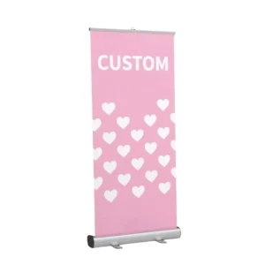 Custom Portable Roll Up Banner Aluminum Frame Decorative Poster with Custom Logo Design Printed