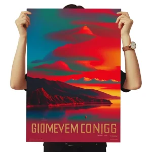 Custom Poster A0 A1 A2 A3 A4 Paper Printed RGB Colorful Movie Music Business Film Product Promotion Poster Printing