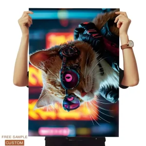 Custom Poster A0 A1 A2 A3 A4 Paper Printed RGB Colorful Movie Music Business Film Product Promotion Poster Printing