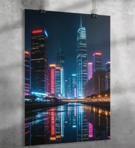 Custom Poster Print Wall Art Modern Plastic Self Adhesive Poster Printing for Wall Decoration and Advertising