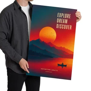 Custom Poster Printing for RGB Colorful Movie Business Promotion