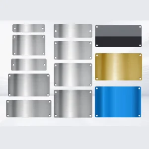 Custom Precision Store Staff Engraving Stainless Steel Copper Brass Aluminum Name Plate Tags Blank Metal Plate