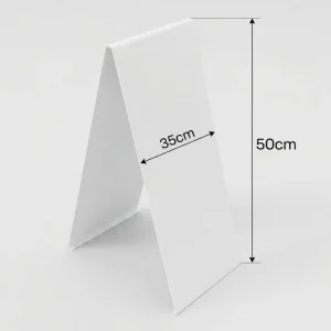 Custom Premium Stainless Steel A-Frame Sign Double Sided Outdoor Sidewalk Sandwich Board for Business Advertising