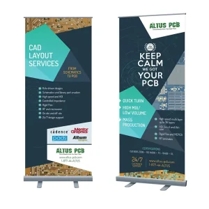 Custom Print Aluminum Roll up Banner Portable Retractable Pull up Banner Display