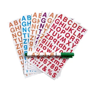 Custom Print Colorful Stars Number Vinyl Sheet Permanent Adhesive Letter Alphabet Stickers for Crafts