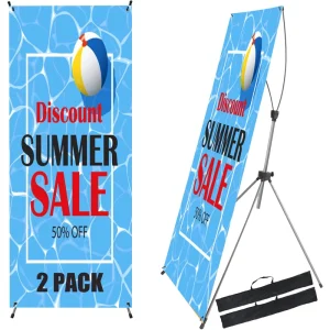 Custom Print Custom Made Vinyl X Stand Display Banner PCWL Model PCWL-035 Shenzhen Printing Industry for Promotions