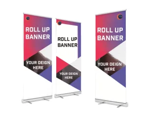 Custom Print Eco Friendly Adjustable Lightweight Portable Retractable Pull up Fabric Banner Display Stand for Advertising