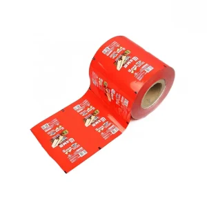 Custom Print Eco Friendly Food Grade Plastic Laminated Film Roll for Snack Potato Chips Salad Milk Packaging Bags